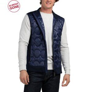 BOGNER SPORT Midnight Blue Torin Quilted Ripstop And Stretch Jersey Vest